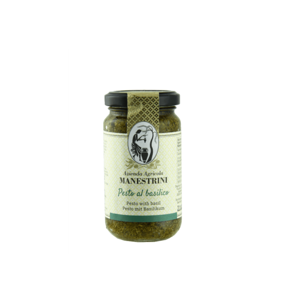 Pesto mit Basilikum "Peso al basilico" von Manestrini 180g